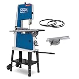 Scheppach Bandsäge BASA3-400V | 700W | Variable Geschwindigkeit | Durchlasshöhe 205mm | Durchlassbreite 306mm | Grauguss-Tisch | inkl. Untergestell, Querschneidlehre & 3 Sägebänder