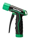 Rain Bird TRNZLADJFT Pistol Grip Front Trigger Garden Hose Nozzle, Carbon Fiber Texture, Adjustable Spray Patterns