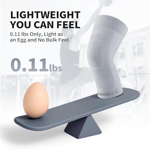 CAMBIVO Elite Motion Series Knee Brace for Women and Men (2 Pack), Ultra-Thin Lightweight Knee Compression Sleeve with Reflective Design for Pain Relief, Running, Workouts, Daily Use (Gray, XX-Large)