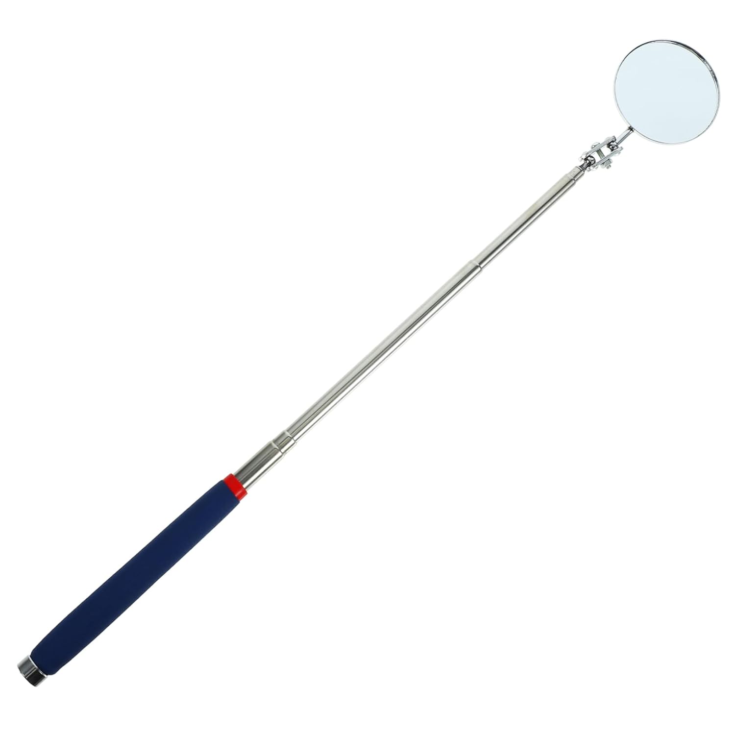 Mechanic Inspection Mirror Extendable Car Inspection Tool High-Definition Circular Mirror Compact Portable Magnetic Base