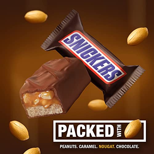 Snickers Fun Sizes Chocolate Caramel Candy Bars - Individually Wrapped Candy With Roasted Peanuts, Nougat, Caramel, And Milk Chocolate (1 Pound) #TOP2
