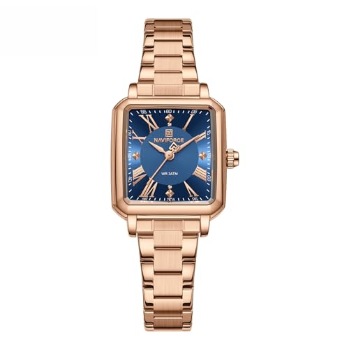 NaviForce NAVIFORCE5065-RGBE Rose Gold Blue Watch