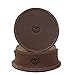 Hide & Drink Durable Thick Leather Owl Coasters with Stitching (6-Pack) Handmade Includes 101 Year Warranty :: Bourbon Brown