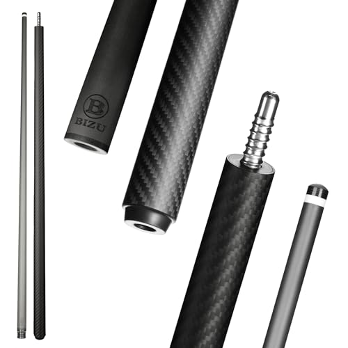 Taco de billar BIZU Mars Impact 58" Fibra de carbono 12.5mm punta miniatura 1