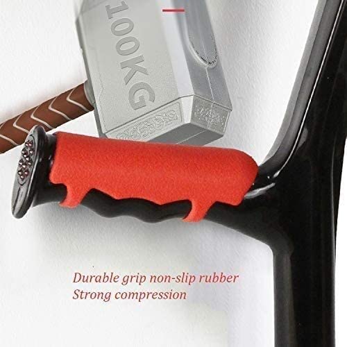 Stampelle per avambraccio Supporto in alluminio ultraleggero regolabile Stampella per avambraccio per adulti Stampella flessibile regolabile a 10 file con impugnatura comoda Unisex Una stampella