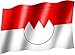 Produktbild sportfanshop24 Flagge/Fahne Franken Staatsflagge/Landesflagge/Hissflagge mit Ösen 150x90 cm, sehr Gute Qualität