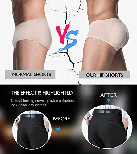 Men Butt Lifter Shapewear Butt Shaper Boxer Padded Enhancing Underwear Tummy Control4