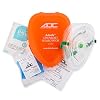 ADC Adsafe CPR Mask Pocket Resuscitator Kit; 3M Filtrete Filter with replaceable valve, disposable non-latex gloves, and alcohol wipe; 1 Kit