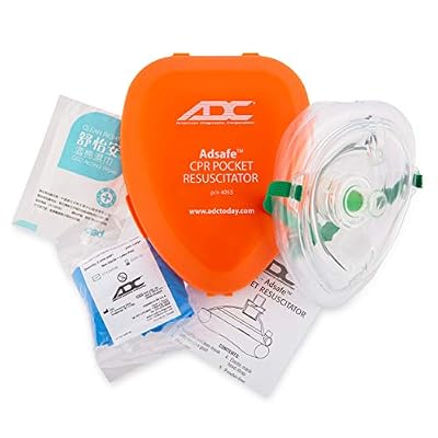 ADC Adsafe CPR Mask Pocket Resuscitator Kit; 3M Filtrete Filter with replaceable valve, disposable non-latex gloves, and alcohol wipe; 1 Kit