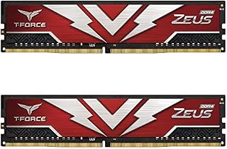 TEAMGROUP T-Force Zeus DDR4 16GB Kit (2 x 8GB) 3200MHz (PC4 25600) CL20 Desktop Gaming Memory Module Ram - TTZD416G3200HC20DC01