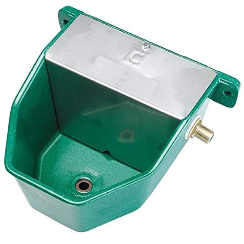 Suinga Bebedero de Aluminio Lacado de Alta presión para Perros, Animales domésticos, 18x22x13 cm. Se Puede Montar en la Pared, Verde