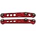 AJP Distributors Rear Lower Billet Aluminum Control Arms LCA Red Suspension Stability Adjustable Alignment Upgrade w/Solid Polyurethane Bushings Compatible/Replacement For Civic CRX Del Sol Integra