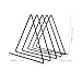 ARTIBETTER Triangle Desk File Organizer Sturdy Art Desktop Magazine Holder for Efficient Document Storage Versatile Use Black