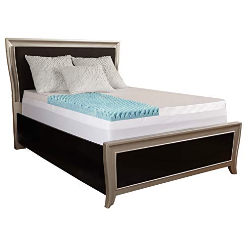 Simmons Beautyrest Simmons Curv 4-inch Sculpted Gel Memory Foam Mattress Topper with Polysilk