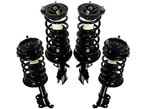 Front and Rear Strut and Coil Spring Assembly 4 Piece Set - Compatible with 1993-2002 Toyota Corolla