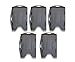 ID Badge Holders 2-Sided Open Faced Rigid ID Card Holder Black Pack of 5