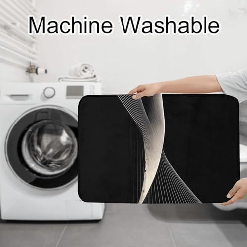 Ensemble de douche séchage rapide 3 pièces motif abstrait chic - 8