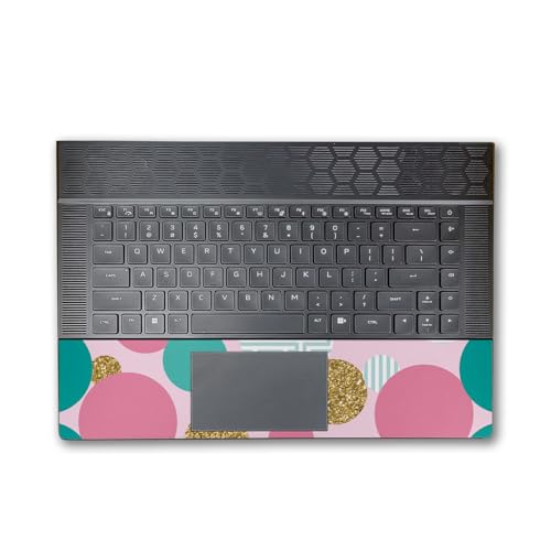Image of Tablet Skin Compatible with Alienware X16 R2 (2024) - Golden Bubbles - Premium 3M Vinyl Protective Wrap Decal Cover - Easy to Apply | Crafted in The USA by MightySkins