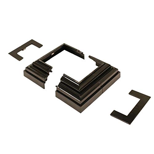 Nuvo Iron Uppc Decorative Post Plate Cover, Black #TOP1