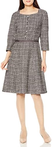 新品　LAISSE PASSE カジュアルドレス ダイヤネックツィードワンピース Amazon.co.jp: [レッセパッセ] カジュアルドレス ﾀﾞｲﾔﾈｯｸﾂｨｰﾄﾞ