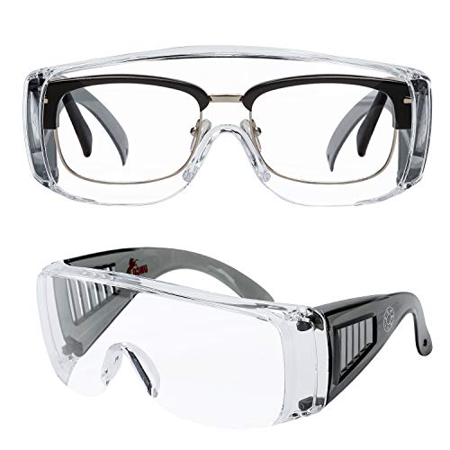 Unco- Safety Goggles Over Glasses, Protective Goggles, Safety Goggles Anti Fog, Work Glasses, Construction Safety Glasses, Safety Glasses Over Prescription Glass, Protective Eyewear #TOP6
