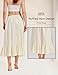 BEAUZSUZSANA Women 100% Cotton Half Slip Dress for Under Dresses Long Underskirt Non Cling (Beige-85cm,XL)