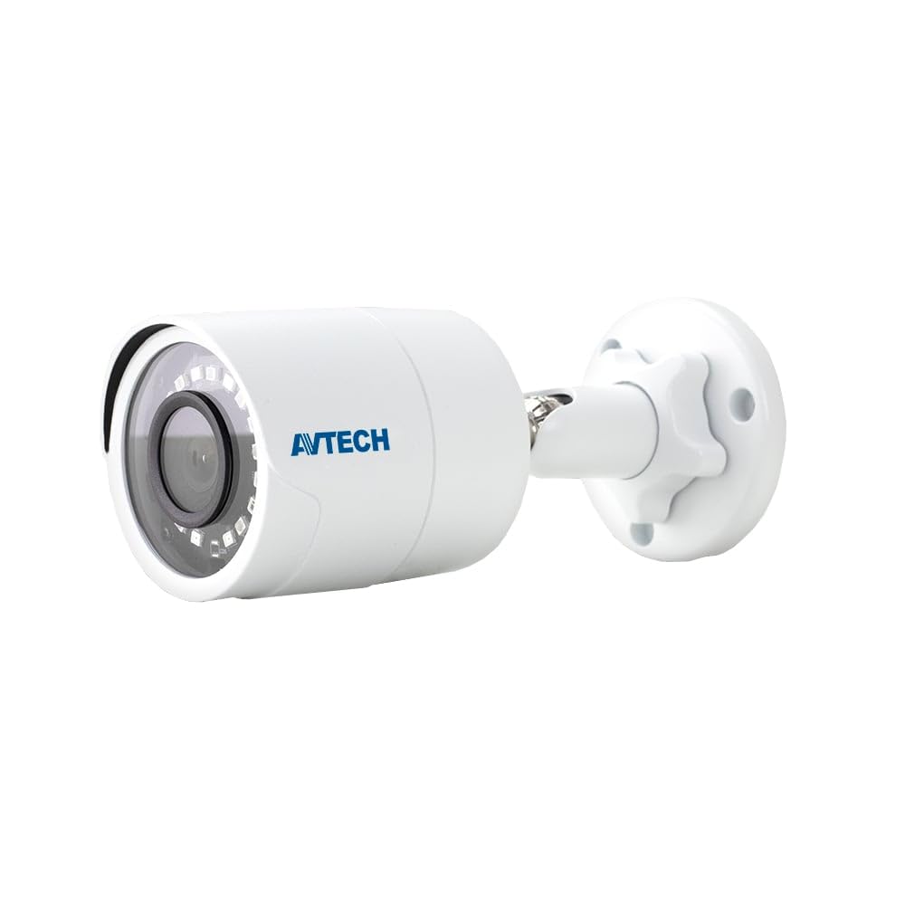 Avtech 635198 Telecamera IP Bullet IR H.265 da 5MP Rilevamento Basato su AI, DGM5103A Bianco