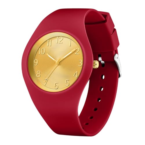 Montre de sport numérique et analogique avec bracelet silicone étanche