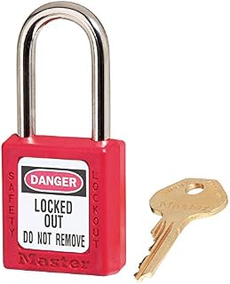 Master Lock 410RED Lockout Tagout Safety Padlock Red