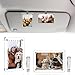 BTPIEL 4 Pack Car Visor Photo Clip, Acrylic Magnetic Personalized Car Visor Clip Photo Frame, Sun Visor Picture Holder, Car Accessories for Women Men, Fathers Day Gift, Gift for Boyfriend Anniversary
