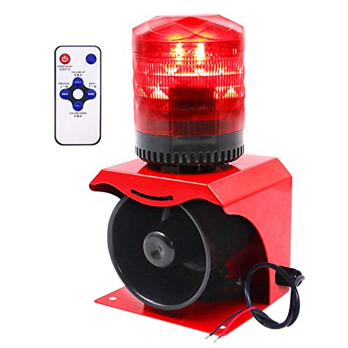 Alarm Siren Horn Industrial Sound And Light Emergency Strobe Warning Light Outdoor Alarm Horn Siren Flashing Light Waterproof Indoor Safety Ac 110-220V #TOP18