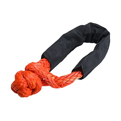 Btshub Towing Winch Snatch Recovery Ring 41000Lbs & 1/2" Soft Shackle Kit For Tree Straps Atv Utv Suv Truck Off-Road 4X4 Towing Truck Climbing Boating Sailing #TOP2