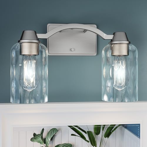 Image of Quoizel Acacia 14 inch Vanity Light, 2-Light, Brushed Nickel