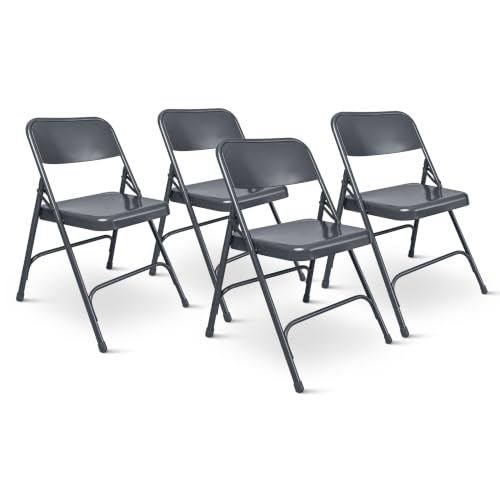 OEF Furnishings OEF204 OEF200 Series All-Steel Commercial-Grade Folding Chair (Blue,