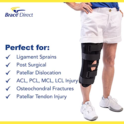 Tri Panel Knee Immobilizer Brace For Collateral Ligament Sprain, Patellar Stabilization, Osteochondral Fractures, Acl, Pcl, Mcl, Lcc Injuries, Post-Op Knee Brace For Knee Pain And Immobilization #TOP2