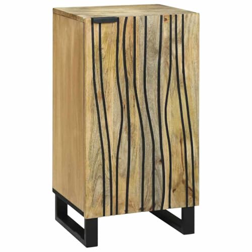 Comò in legno massiccio di mango per il soggiorno, moderno, comò laterale ti aiuta a tenere tutto organizzato ed è ideale per dare al tuo salotto quel qualcosa in più