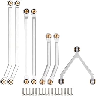 C32057SILVER Alloy Linkage Set for Axial 1/24 SCX24 Deadbolt 90081