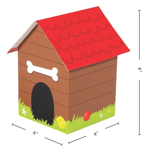 Fun Express Doghouse Treat Boxes - Dog Party Favor Supplies - 12 Pieces by Fun Express - Image 3