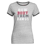 Premium Heathered Jersey Camp David Damen Tomboy Ringer T-Shirt, Damen, Tomboy, anthrazit