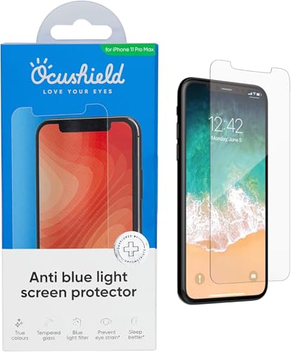 Filtre anti-lumière bleue iPhone SE protection écran verre trempé anti-UV