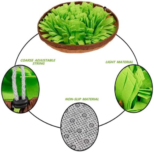 Snuffle Mat,Dog Snuffle Mat,Pet Snuffle Mat Sniffing Feeding Mat,Interactive Play Educational Toys for Relieving Boredom and Stress Encourages Natural Foraging Skills,Durable and washable