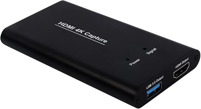 KuWFi Game Capture Card Switch,Video Capture Card 4K 1080P 60FPS, HDMI to USB 3.0 Converter for All HDMI Devices Such as Streaming Work with PS4/PC/OBS/Camera