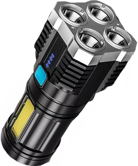 RIGJAK 4 Core Super Bright LED Flashlight - 10,000 Lumen Waterproof Rechargeable Torch with 4 Modes, Adjustable Beam, and SOS/Strobe Functions - Compact and Lightweight for Everyday Carry (Black) (B0DBPY2Z7W) Amazon Price History, Amazon Price Tracker