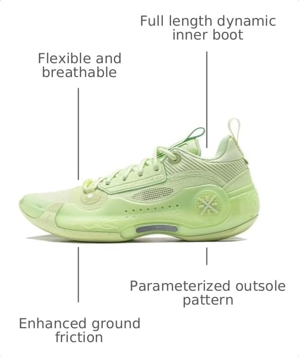 Image of LI-NING Way of Wade 10 Men's Basketball Shoes Professional Shock Absorption Sports Sneakers