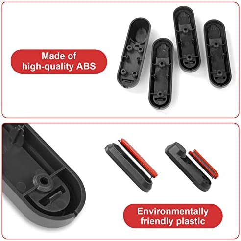 Ainiv 2x Electric Scooter Rear Side Wheel Cover & Reflective Set for Xiaomi M365 1S Essential Pro2- Replacement Spare Parts for E-scooter, Yellow