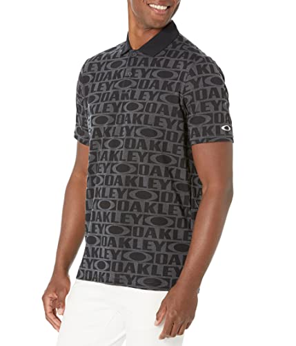 Oakley Polo Jaquard Rc empilhada, Blackout, PP