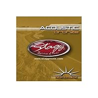 Set of bronze wound acoustic guitar strings Medium gauge .013-.056 Strings 13-17-26-35-45-56 A great replacement string set