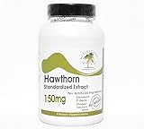 Hawthorn Standardized Extract 150mg ~ 200 Capsules - No Additives ~ Naturetition Supplements