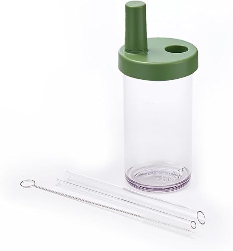 Miniatura 15 de Vaso clásico de 3ª generación, con dos popotes, utilizado para la vida diaria, sin BPA, a prueba de fugas, ligero, 24 onzas, azul