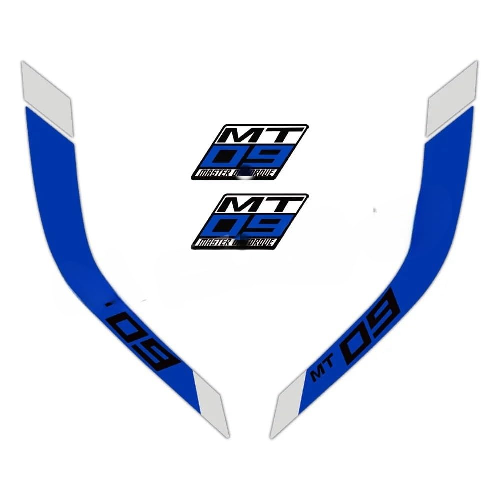 for Ya&maha MT-09 MT09 Mt 09 FZ-09 FZ09 2014-2023 Motorcycle Fuel Tank Stickers Stripe Decals Accessories Motorcycle Tank Pad